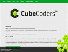 Tablet Screenshot of cubecoders.com